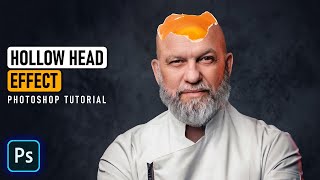 Hollow Head effect  Part 2 Photoshop tutorial  Broken Head [upl. by Paff]