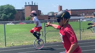 1st Place in 50m 1Footed Male 1418 Race — Unicycle Nationals NAUCC 2023 [upl. by Deva382]