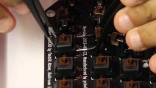 How to open PCB mounted Cherry MX switches [upl. by Othella3]