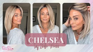 CHELSEA by Belle Tress in Milkshake BlondeR  Wig Review  WigsByPattisPearlscom [upl. by Keiryt974]