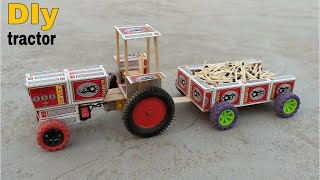 Ghar per Mini RC tractor Kaise banaen  Machis box se Mini RC tractor Kaise banaen [upl. by Analihp383]