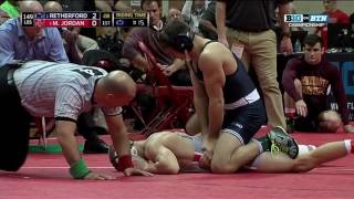 Retherford vs Jordan  149 LBs  Big Ten Wrestling Championship [upl. by Oinota]