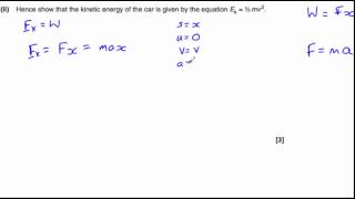 OCR Physics A Mechanics June 2013 Q7 energy [upl. by Hayotal]