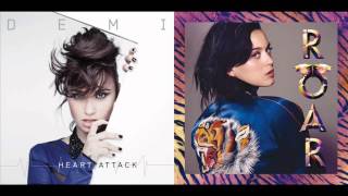 Demi Lovato amp Katy Perry  Roar Attack Mashup [upl. by Jesher]