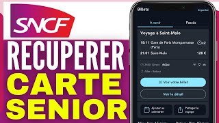 Comment Récupérer Ma Carte Avantage Senior Sncf  2025 [upl. by Nehpets762]