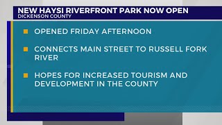 New Haysi Riverfront Park connects Main Street to river [upl. by Brigida]