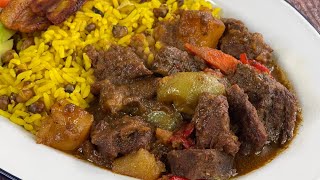 HOW TO COOK STEW BEEF  REAL JAMAICAN STEW BEEF RECIPE [upl. by Akinor]