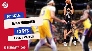 EVAN FOURNIER 13 PTS 4 REB 1 AST 2 STL vs LAL  20232024 DET  13 February [upl. by Saalocin]