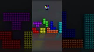 magneticball shorts blender gaming tetris tetrisgame satisfying puzzle softbodytetris テトリス [upl. by Arri]