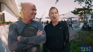 Andre Agassi  Steffi Graf Slam 2 Interview  Pickleball Television Network Gordon GG Gebert [upl. by Bainbridge]