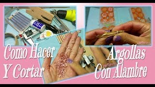 Como HACER ARGOLLAS De Alambre Para Bisuteria [upl. by Ahseyd]