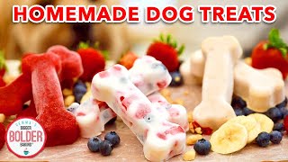 3 Healthy and Homemade Dog Treat Recipes ❤️ 🐶 [upl. by Accemahs]