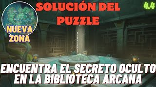 Solución del puzzle Encuentra el secreto oculto en la Biblioteca Arcana  Genshin Impact 44 Mini [upl. by Weide]