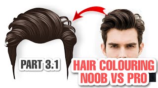 Hair colouring step by step  Noob vs Pro  Learn Vector Art  Part  31 [upl. by Eisac]