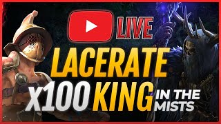 x100 KING In The MISTS🔴LACERATE Gladiator Build PoE 325 [upl. by Buiron]