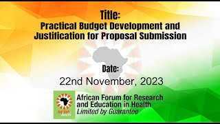 Practical Budget Development and Justification for Proposal Submission [upl. by Kondon]