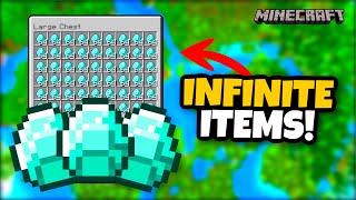 How to DUPLICATE INFINITE ITEMS in Minecraft Bedrock Edition 12051 [upl. by Eletnahs]