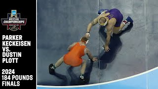 Parker Keckeisen v Dustin Plott 2024 NCAA wrestling championship 184 pounds [upl. by Thain]