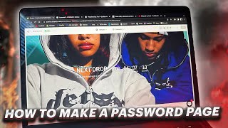 how to make a password page for your clothing brand Shopify [upl. by Irej]