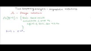 Time complexity analysis asymptotic notations  big oh theta omega [upl. by Alemap741]