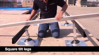 Installing an IronRidge Roof Mount System on Tilt Legs [upl. by Jarek]