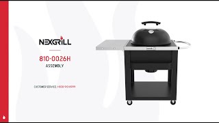 Charcoal Kettle with Cart and Side Table 8100026H [upl. by Akibma18]