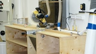 Building a miter saw workbench  Изготовление стола для торцовочной пилы [upl. by Yelad259]