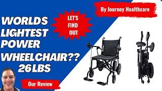 World’s Lightest Power chair Journey Elite Air Only Weighs 26 Pounds [upl. by Shumway]