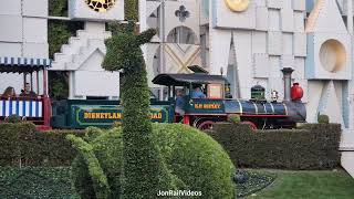 111623 Pre Disneyland Railroad Holiday 5 with DRR 2 departs Toontown Depot [upl. by Amikahs]