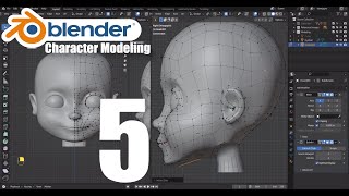 Blender Character Tutorial  Part 5 Ears [upl. by Asile593]