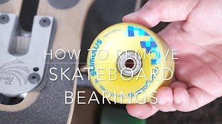 How to remove Skateboard Bearings [upl. by Eskil]