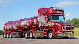 SCANIA TORPEDO V8 quotHISTORY OF SCANIAquot AWESOME AIRBRUSH SHOWTRUCK Nordic Trophy [upl. by Kcirtap]