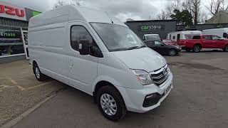 GJ19AOP LDV V80 25 B110 5D High Roof Euro 6 TD with 131 bhp in White with 71K  Service History [upl. by Sande]