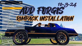 GTA 5 HOW TO INSTALL NEW CUSTOM RIM PACK FORGIS 2024 [upl. by Jacintha125]