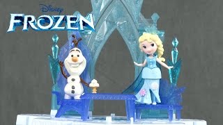 Disney Frozen Little Kingdom Elsas Magical Rising Castle from Hasbro [upl. by Ecirbaf413]