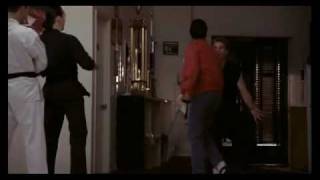 karate kid 3 in dojo fight scene with miyagi and daniel san [upl. by Yarw]