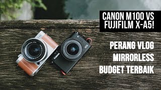 Canon m100 vs Fujifilm xa5 Test Video [upl. by Eelamme]