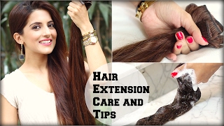 How To Wash And Take Care Of Clip In Hair Extensions  Tips and Tricks [upl. by Kellby786]