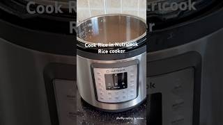 How to cook Rice in Nutricook Rice Cooker shortvideo ricecookerrecipe [upl. by Sanbo]