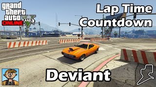 Fastest Muscle Cars Deviant  GTA 5 Best Fully Upgraded Cars Lap Time Countdown [upl. by Ecertak]