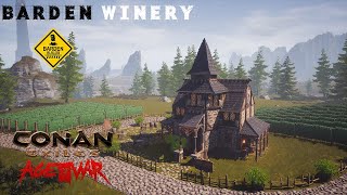 Conan Exiles Barden Winery Speed Build No mods [upl. by Ledba]