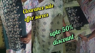 Clearance sale sarees price 550  only  Free shipping  To place an order whatsapp 8143845392 [upl. by Biernat426]