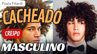 CACHEADO MASCULINO CACHOS MASCULINO cachos cabelo crespos [upl. by Joice]