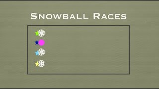 Snowball Races  another holiday physical education game [upl. by Rayner]