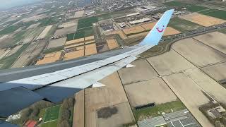 TUI fly Boeing 767 Takeoff from Amsterdam Schiphol Airport [upl. by Anak]