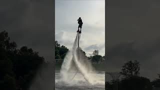 Best flyboarding sport in dubai love flyboarding flyboardshow flyingbeast flyover wingboard [upl. by Bussey]