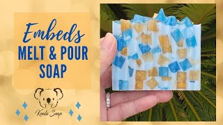 Embeds Melt and Pour Soap Making MP Soap Tutorial for Beginners [upl. by Mcclelland]