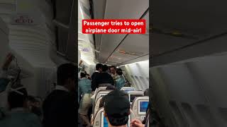 Passenger tries to open airplane door on Korean Air A330 airbus aviation turbulence [upl. by Chuipek869]