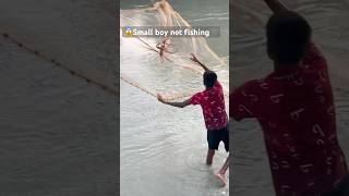 Small boy River net fishing videos just wow😱 shorts fishing fishingvideo [upl. by Namreg]