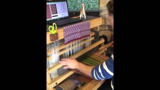 Weaving on the 40 Shaft VSeries Loom [upl. by Teufert729]